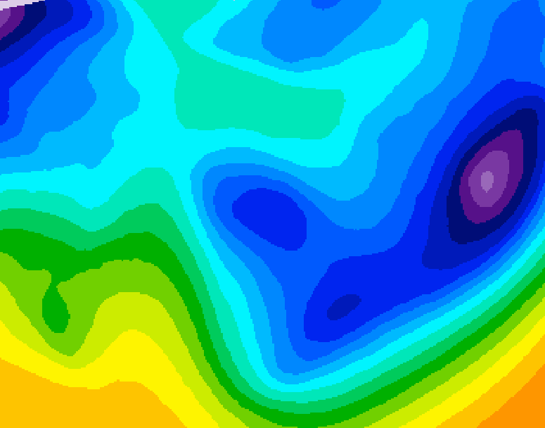 GDPS 500 millibar geopotential height 144 hour forecast chart for Canada based on 2026/01/22 1200Z data