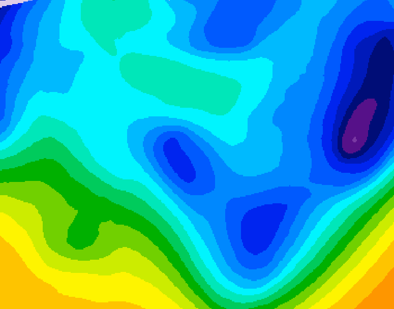 GDPS 500 millibar geopotential height 156 hour forecast chart for Canada based on 2026/01/22 1200Z data
