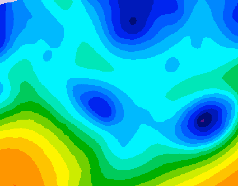 GDPS 500 millibar geopotential height 198 hour forecast chart for Canada based on 2026/01/22 1200Z data