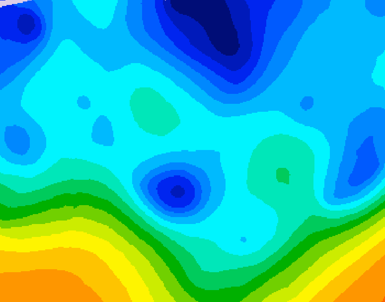 GDPS 500 millibar geopotential height 222 hour forecast chart for Canada based on 2026/01/22 1200Z data