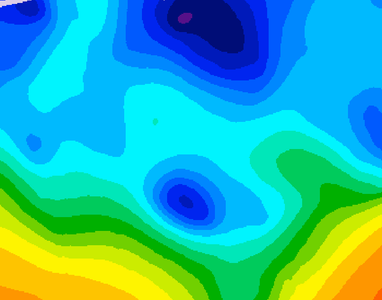 GDPS 500 millibar geopotential height 234 hour forecast chart for Canada based on 2026/01/22 1200Z data