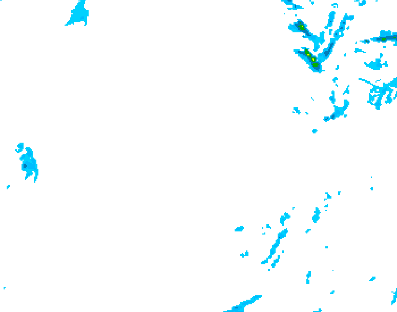 GDPS precipitation 006 hour forecast chart for Canada based on 2026/01/22 0000Z data