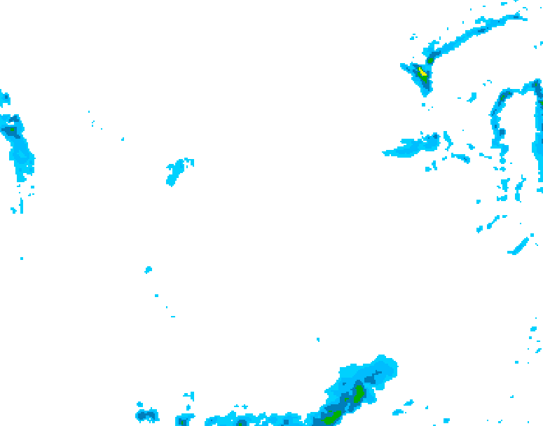 GDPS precipitation 072 hour forecast chart for Canada based on 2026/01/22 0000Z data
