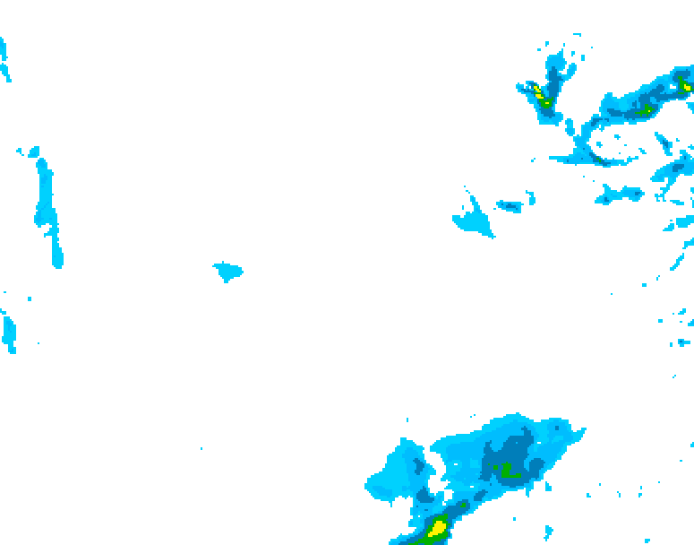 GDPS precipitation 084 hour forecast chart for Canada based on 2026/01/22 0000Z data