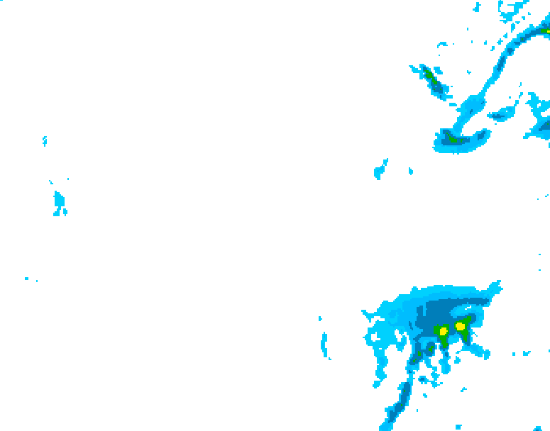 GDPS precipitation 096 hour forecast chart for Canada based on 2026/01/22 0000Z data