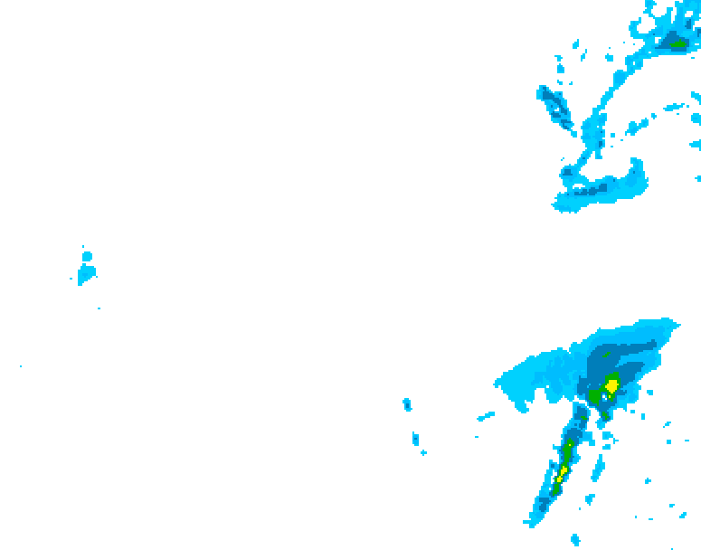 GDPS precipitation 102 hour forecast chart for Canada based on 2026/01/22 0000Z data