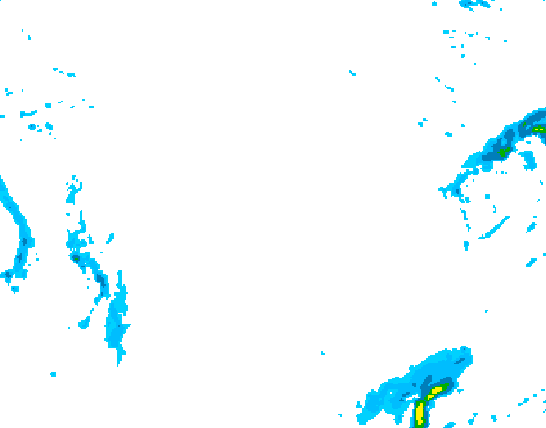 GDPS precipitation 228 hour forecast chart for Canada based on 2026/01/22 0000Z data