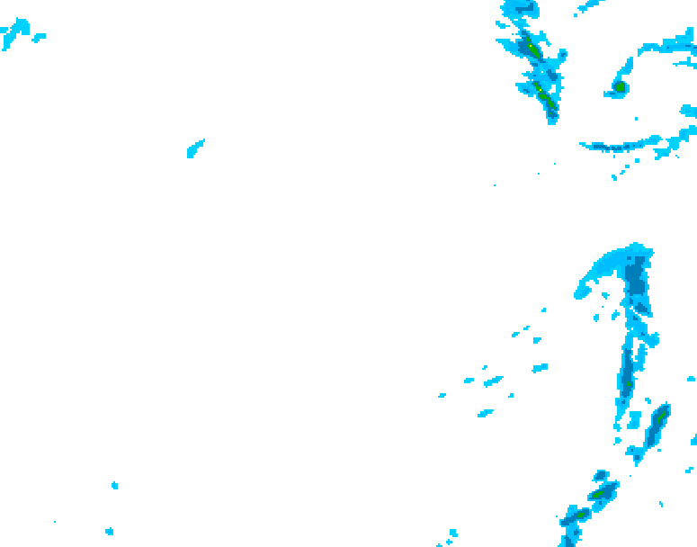 GDPS precipitation 012 hour forecast chart for Canada based on 2026/01/22 1200Z data