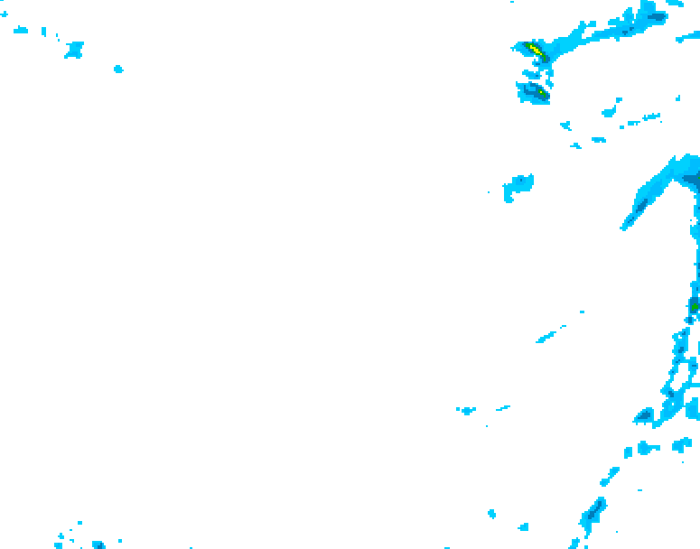 GDPS precipitation 024 hour forecast chart for Canada based on 2026/01/22 1200Z data