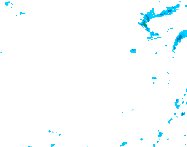 GDPS precipitation 030 hour forecast chart for Canada based on 2026/01/22 1200Z data
