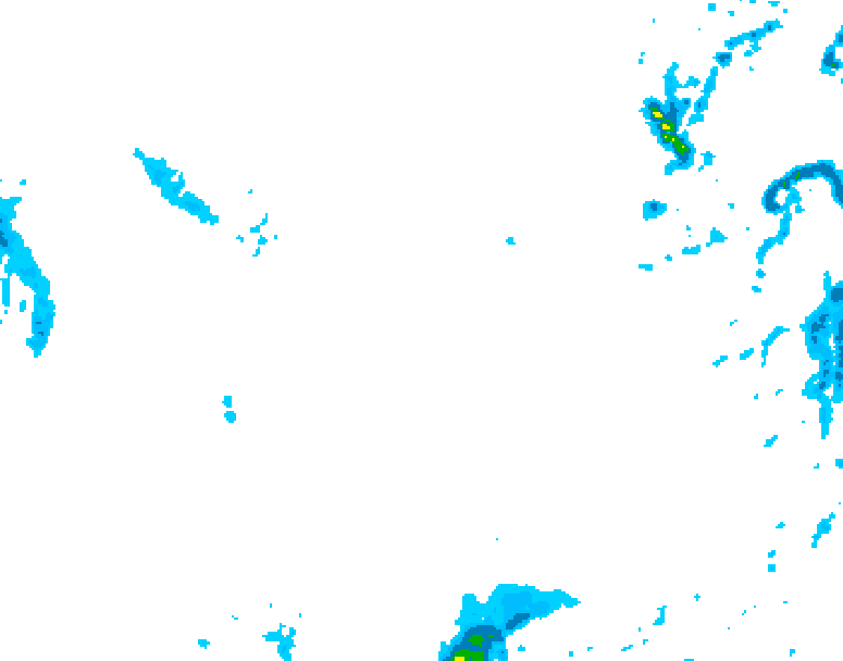 GDPS precipitation 054 hour forecast chart for Canada based on 2026/01/22 1200Z data