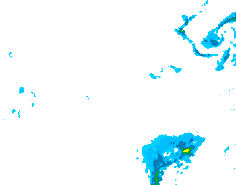GDPS precipitation 078 hour forecast chart for Canada based on 2026/01/22 1200Z data