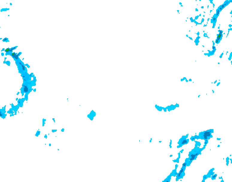 GDPS precipitation 162 hour forecast chart for Canada based on 2026/01/22 1200Z data