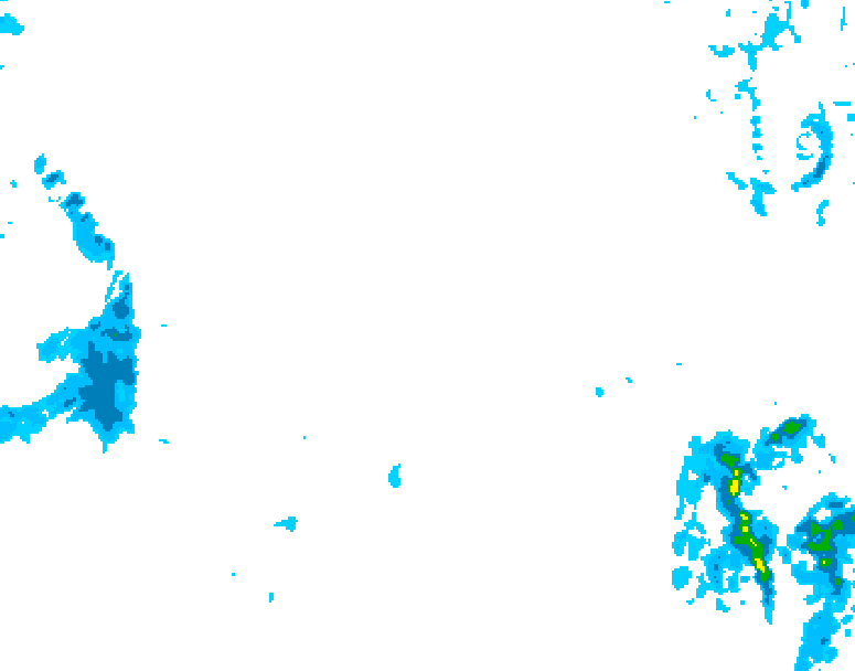 GDPS precipitation 174 hour forecast chart for Canada based on 2026/01/22 1200Z data