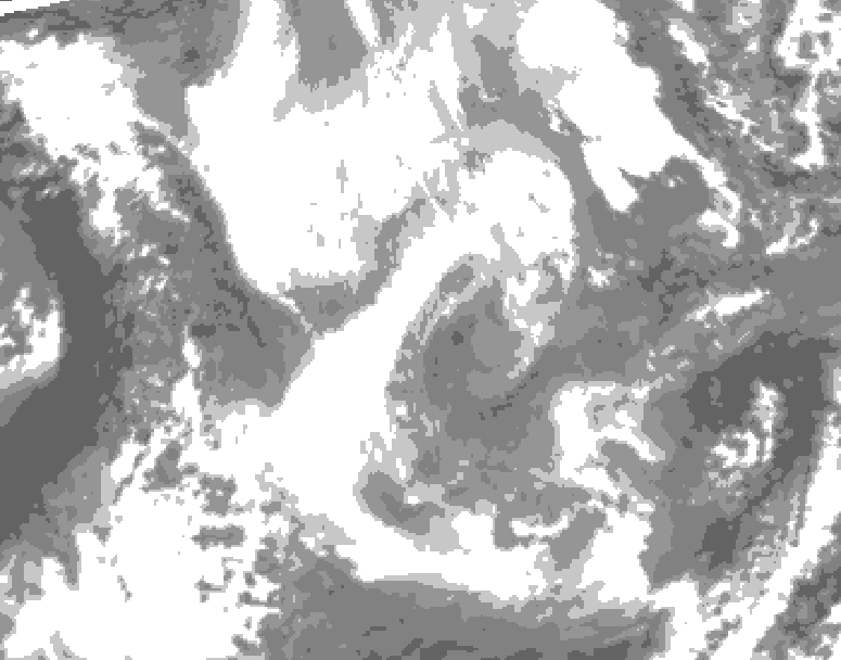 GDPS total cloud 204 hour forecast chart for Canada based on 2026/01/22 0000Z data
