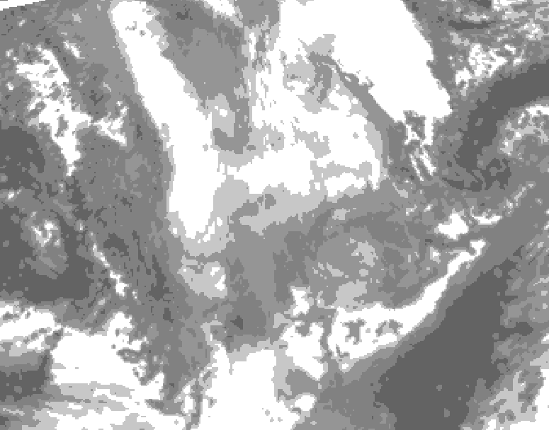 GDPS total cloud 240 hour forecast chart for Canada based on 2026/01/22 0000Z data