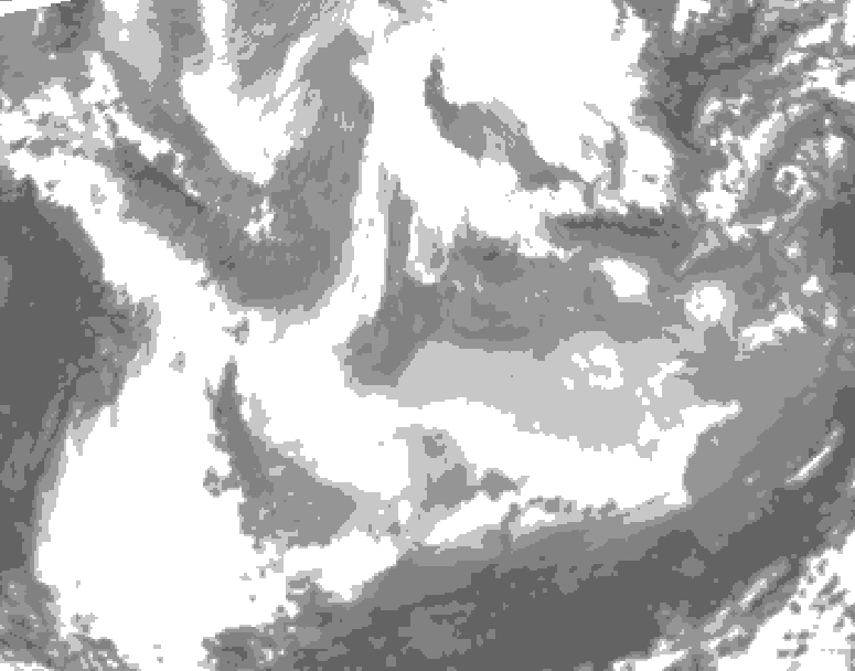 GDPS total cloud 060 hour forecast chart for Canada based on 2026/01/22 1200Z data