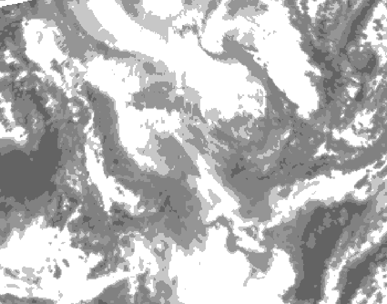 GDPS total cloud 168 hour forecast chart for Canada based on 2026/01/22 1200Z data
