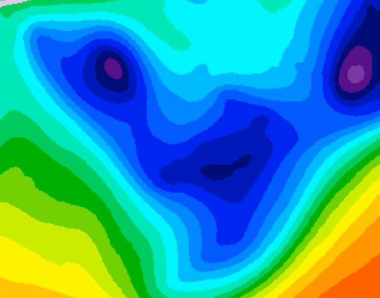 GDPS 500 millibar geopotential height 084 hour forecast chart for Canada based on 2026/01/23 0000Z data
