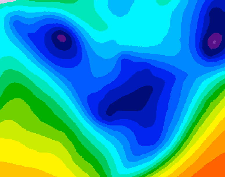 GDPS 500 millibar geopotential height 090 hour forecast chart for Canada based on 2026/01/23 0000Z data