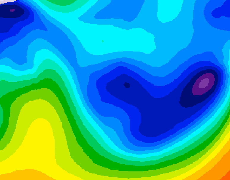 GDPS 500 millibar geopotential height 120 hour forecast chart for Canada based on 2026/01/23 0000Z data