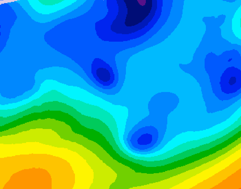 GDPS 500 millibar geopotential height 216 hour forecast chart for Canada based on 2026/01/23 0000Z data