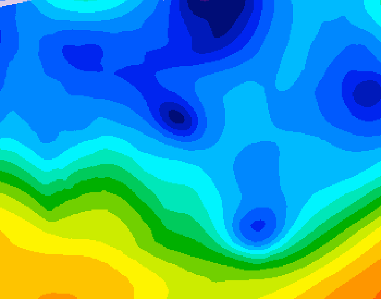 GDPS 500 millibar geopotential height 228 hour forecast chart for Canada based on 2026/01/23 0000Z data