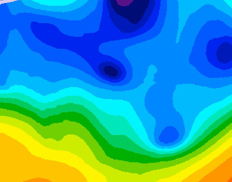 GDPS 500 millibar geopotential height 234 hour forecast chart for Canada based on 2026/01/23 0000Z data