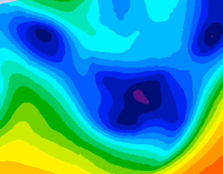 GDPS 500 millibar geopotential height 090 hour forecast chart for Canada based on 2026/01/23 1200Z data