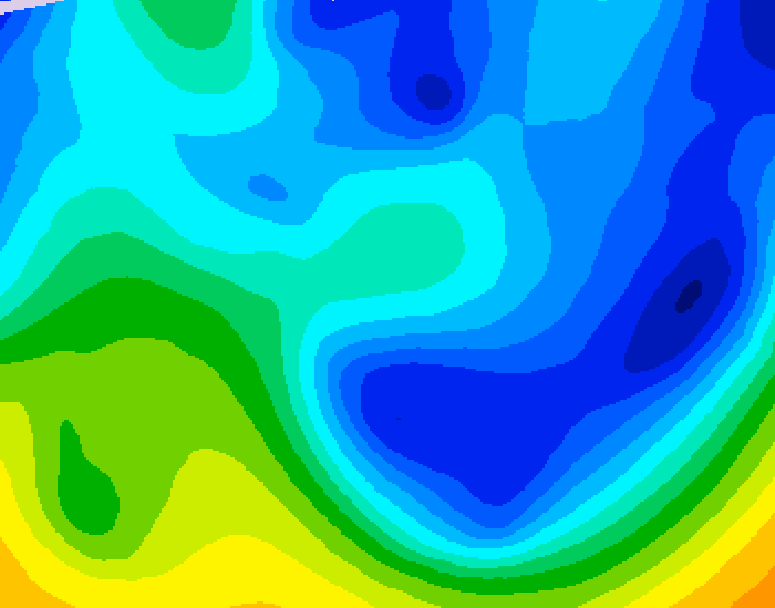 GDPS 500 millibar geopotential height 138 hour forecast chart for Canada based on 2026/01/23 1200Z data