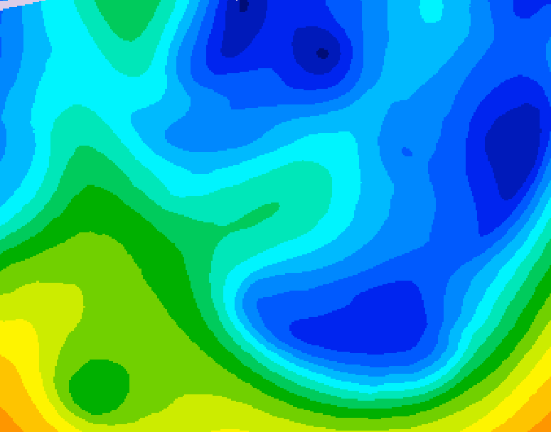 GDPS 500 millibar geopotential height 150 hour forecast chart for Canada based on 2026/01/23 1200Z data