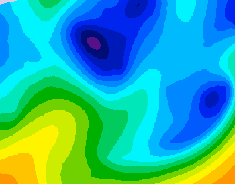 GDPS 500 millibar geopotential height 180 hour forecast chart for Canada based on 2026/01/23 1200Z data