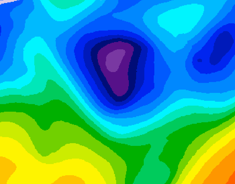 GDPS 500 millibar geopotential height 234 hour forecast chart for Canada based on 2026/01/23 1200Z data
