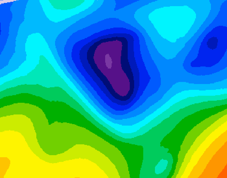 GDPS 500 millibar geopotential height 240 hour forecast chart for Canada based on 2026/01/23 1200Z data