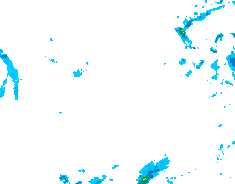 GDPS precipitation 048 hour forecast chart for Canada based on 2026/01/23 0000Z data