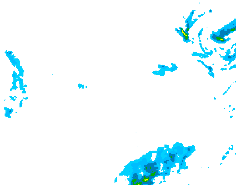 GDPS precipitation 060 hour forecast chart for Canada based on 2026/01/23 0000Z data
