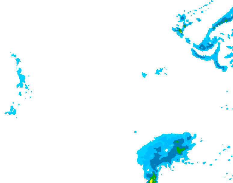 GDPS precipitation 066 hour forecast chart for Canada based on 2026/01/23 0000Z data