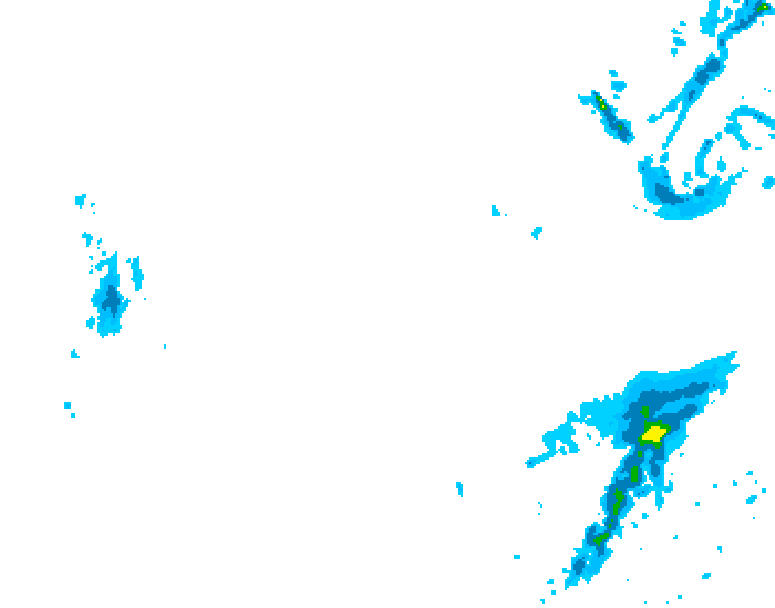 GDPS precipitation 078 hour forecast chart for Canada based on 2026/01/23 0000Z data
