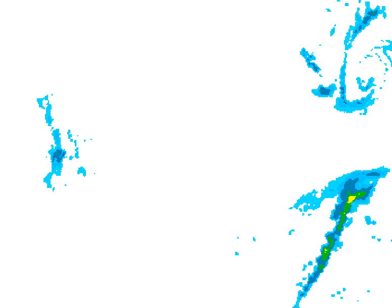 GDPS precipitation 084 hour forecast chart for Canada based on 2026/01/23 0000Z data