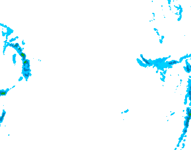 GDPS precipitation 114 hour forecast chart for Canada based on 2026/01/23 0000Z data