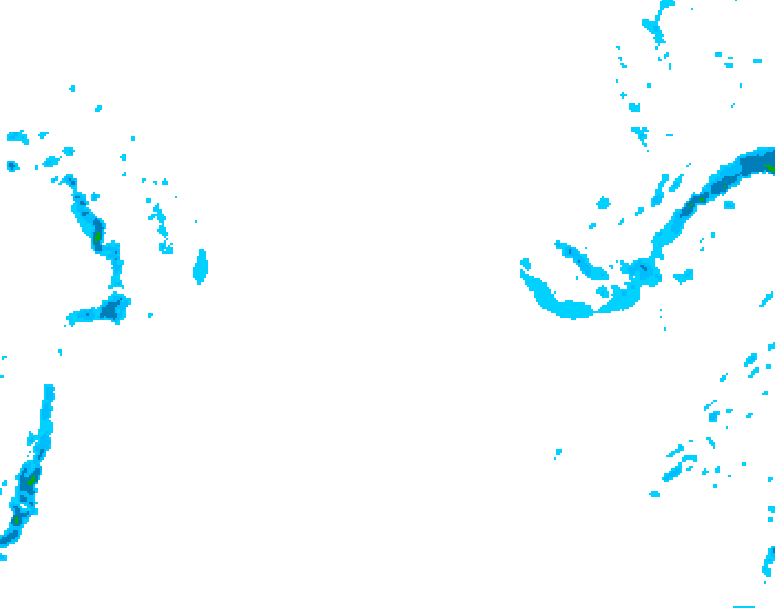 GDPS precipitation 126 hour forecast chart for Canada based on 2026/01/23 0000Z data