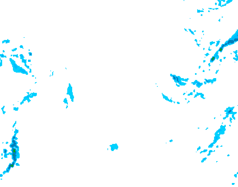 GDPS precipitation 132 hour forecast chart for Canada based on 2026/01/23 0000Z data