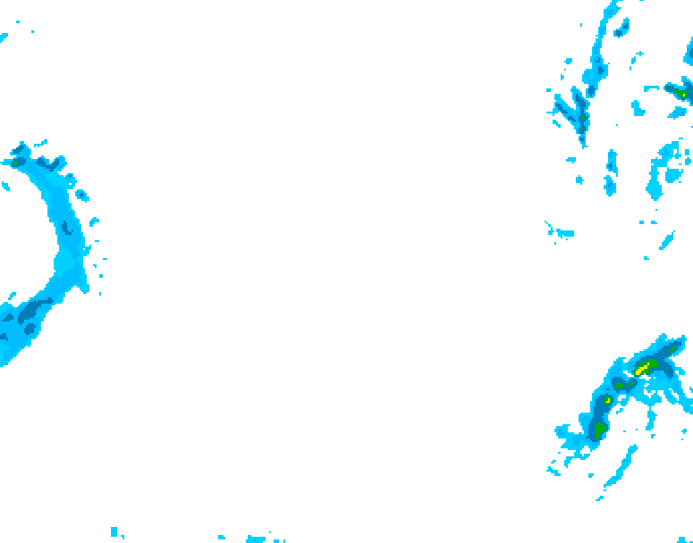 GDPS precipitation 174 hour forecast chart for Canada based on 2026/01/23 0000Z data
