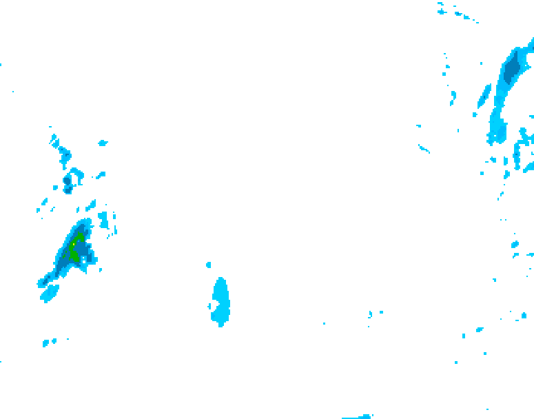 GDPS precipitation 222 hour forecast chart for Canada based on 2026/01/23 0000Z data