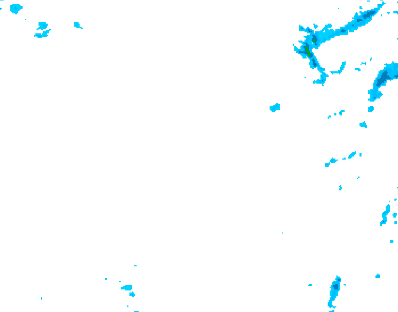 GDPS precipitation 006 hour forecast chart for Canada based on 2026/01/23 1200Z data