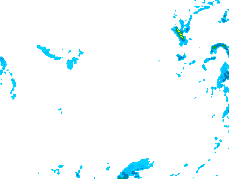 GDPS precipitation 030 hour forecast chart for Canada based on 2026/01/23 1200Z data