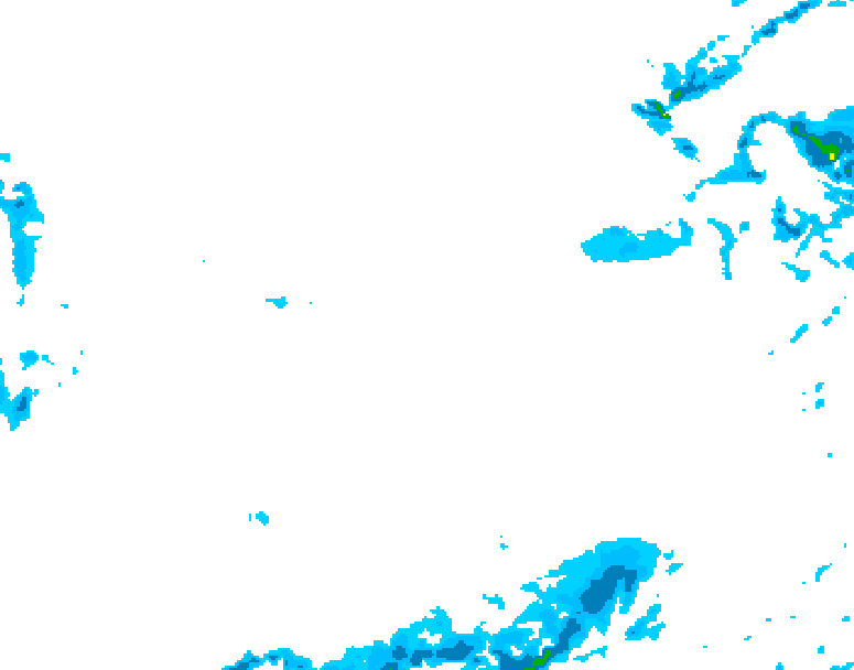 GDPS precipitation 042 hour forecast chart for Canada based on 2026/01/23 1200Z data