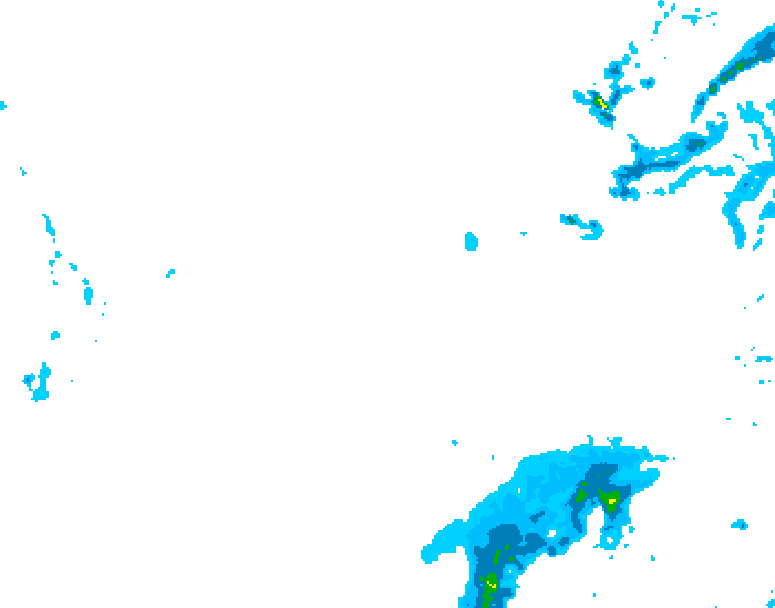 GDPS precipitation 054 hour forecast chart for Canada based on 2026/01/23 1200Z data