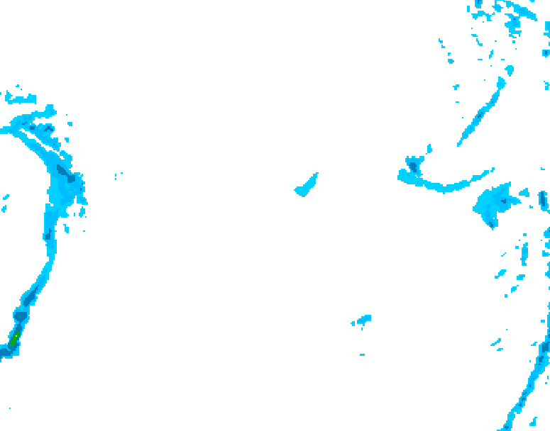 GDPS precipitation 102 hour forecast chart for Canada based on 2026/01/23 1200Z data