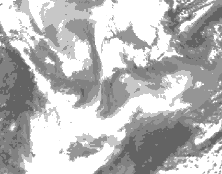GDPS total cloud 066 hour forecast chart for Canada based on 2026/01/23 0000Z data